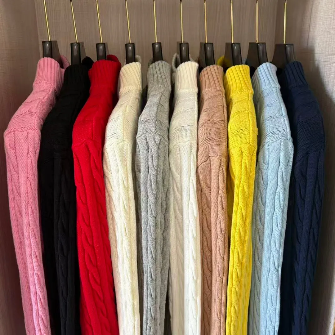 P250 RALPH LAUREN Ralph Lauren twelve colors classic small label embroidery stand collar long-sleeved half-zip knitted sweater men's and women's couple tops Color: White Black Navy Blue Gray Pink Red Khaki Dark Red Yellow Blue Apricot Dark Green Size: S M L XL Material: Cotton Weight: 650g
